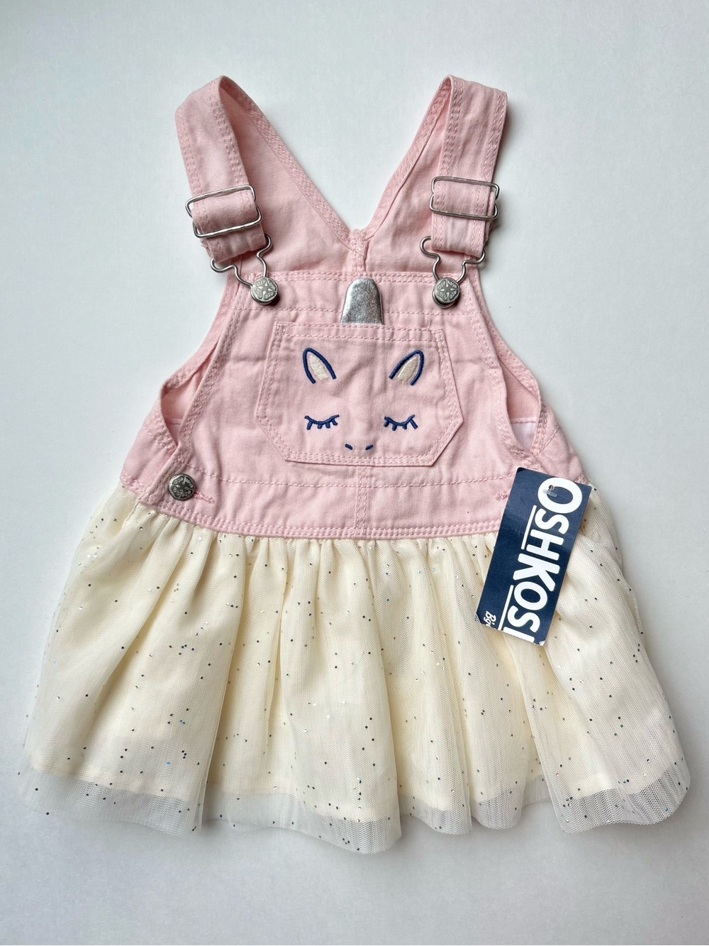 OshKosh Pink and Cream Tulle Skirtall